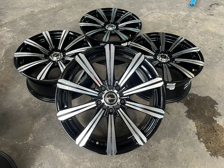 อื่นๆ อะลูมิเนียมอัลลอย 17" ✨ล้อแม็ก✨5รู100✨5รู114 Valenza Vienna ขอบ 17 สีดำหน้าเงา💖สวยกริ๊บ💖