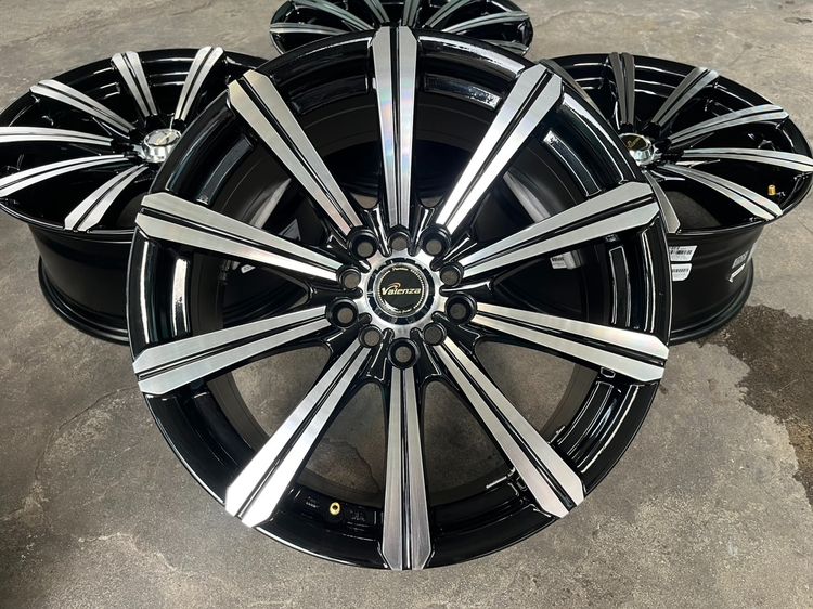 ✨ล้อแม็ก✨5รู100✨5รู114 Valenza Vienna ขอบ 17 สีดำหน้าเงา💖สวยกริ๊บ💖 รูปที่ 2