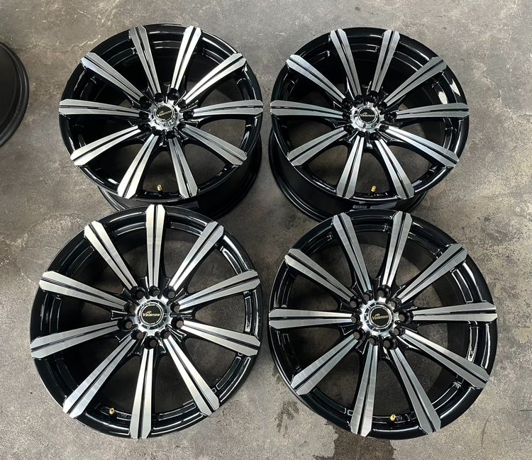 ✨ล้อแม็ก✨5รู100✨5รู114 Valenza Vienna ขอบ 17 สีดำหน้าเงา💖สวยกริ๊บ💖 รูปที่ 7