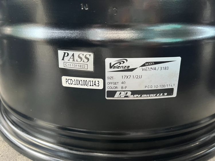 ✨ล้อแม็ก✨5รู100✨5รู114 Valenza Vienna ขอบ 17 สีดำหน้าเงา💖สวยกริ๊บ💖 รูปที่ 8