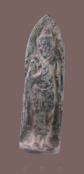 พระร่วงหลังรางปืน​ เนื้อสนิมแดง​ กรุสุโขทัย