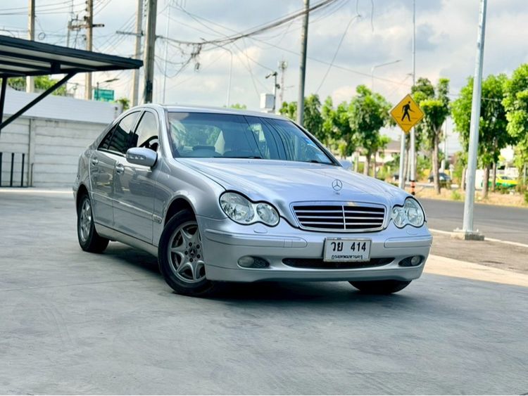 Mercedes-Benz C-Class 2002 C180 Kompressor Sedan เบนซิน ไม่ติดแก๊ส เกียร์อัตโนมัติ เทา รูปที่ 3