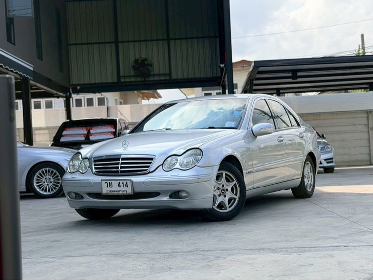 Mercedes-Benz C-Class 2002 C180 Kompressor Sedan เบนซิน ไม่ติดแก๊ส เกียร์อัตโนมัติ เทา