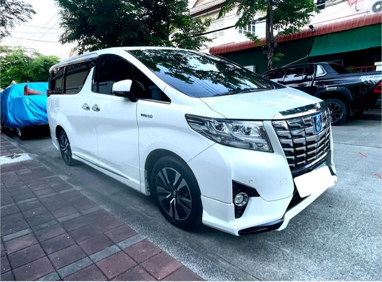 Toyota Alphard 2016 2.5 Hybrid E-Four 4WD Van เบนซิน เกียร์อัตโนมัติ ขาว รูปที่ 2