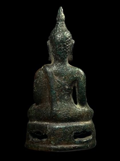 พระบูชาเชียงแสนสิงห์สาม เนื้อสัมฤทธิ์ หน้าตักกว้าง 3.5 cm. สูง 6.5 cm. รูปที่ 3