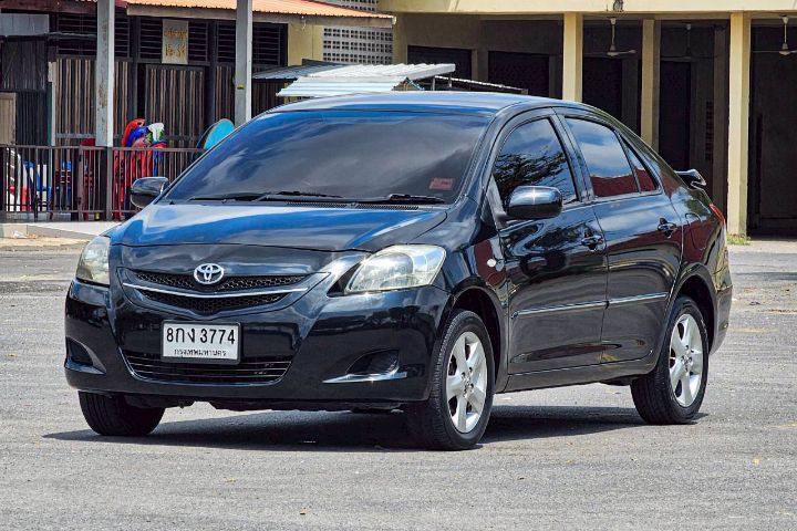 Toyota Vios 2009 1.5 E Sedan เบนซิน ไม่ติดแก๊ส เกียร์อัตโนมัติ ดำ รูปที่ 4