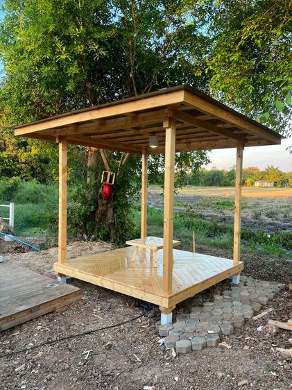 Handmade ศาลาไม้สวยแจ่มม งานทำเองนะครับ รูปที่ 7