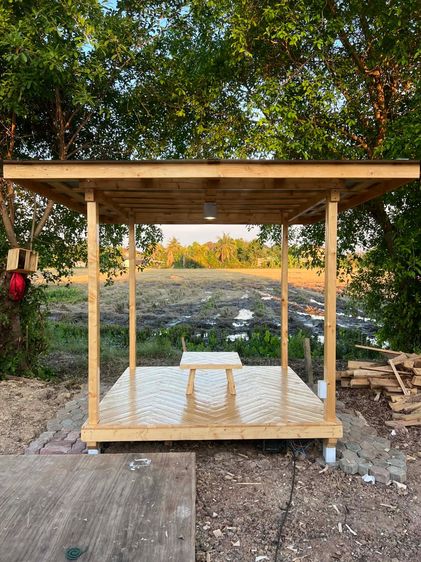 Handmade ศาลาไม้สวยแจ่มม งานทำเองนะครับ รูปที่ 2