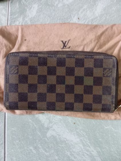หญิง น้ำตาล อื่นๆ อื่นๆ Louis Vuitton Long Wallet Zippy Damier