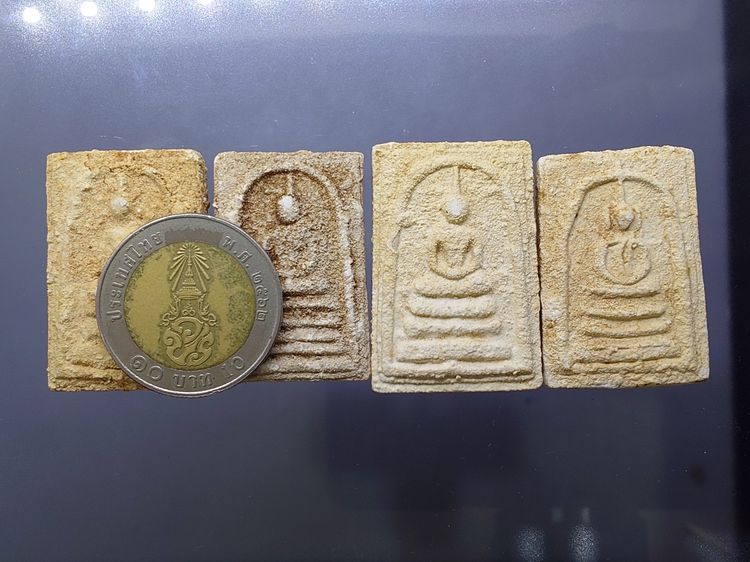 พระสมเด็จบางขุนพรหม ย้อนยุค ชุดกรรม 4 องค์ (แช่น้ำมนต์) ปี2547 กล่องหนังเดิมๆ รูปที่ 6