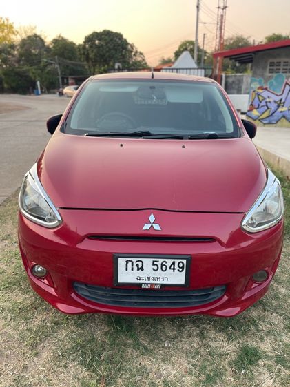 Mitsubishi Mirage 2013 1.2 GLS Sedan เบนซิน ไม่ติดแก๊ส เกียร์ธรรมดา แดง รูปที่ 3