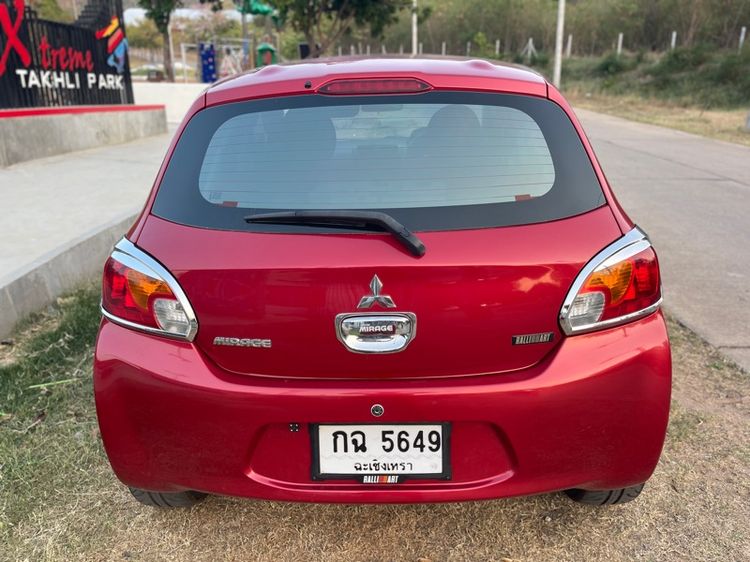 Mitsubishi Mirage 2013 1.2 GLS Sedan เบนซิน ไม่ติดแก๊ส เกียร์ธรรมดา แดง รูปที่ 4