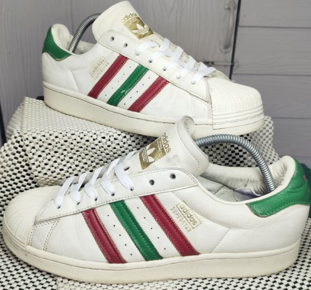 ขาว ผ้าใบ รองเท้าผ้าใบ UK 10 | EU 44 2/3 | US 10.5 รองเท้า💥adidas superstar💥ของแท้‼️รุ่นพิเศษ💥สวยๆ เดิมๆ สภาพดี💥ไซร์ 44.5
