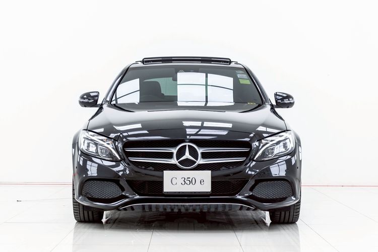 Mercedes-Benz C-Class 2017 C350e Sedan ปลั๊กอินไฮบริด (PHEV) ไม่ติดแก๊ส เกียร์อัตโนมัติ ดำ รูปที่ 4