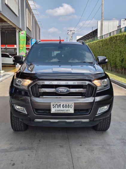 Ford Ranger 2016 2.2 Hi-Rider Wildtrak Pickup ดีเซล เกียร์อัตโนมัติ ดำ รูปที่ 2