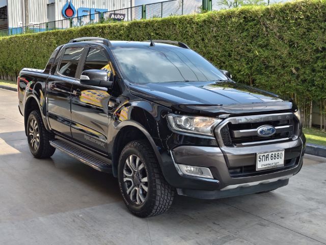 Ford Ranger 2016 2.2 Hi-Rider Wildtrak Pickup ดีเซล เกียร์อัตโนมัติ ดำ