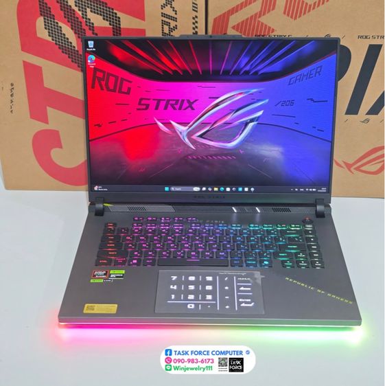 ASUS ROG STRIX G16 G614FR-S5100W - VOLT GREEN  รูปที่ 9