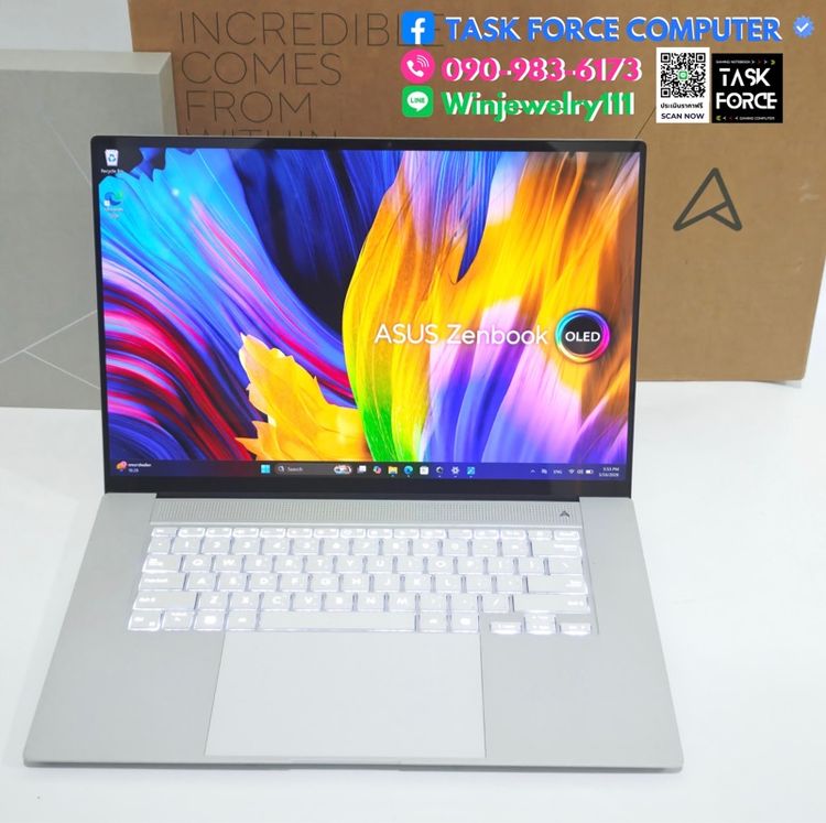 ASUS ZENBOOK S 16 OLED UM5606WA-RK917WF (SCANDINAVIAN WHITE) รูปที่ 6