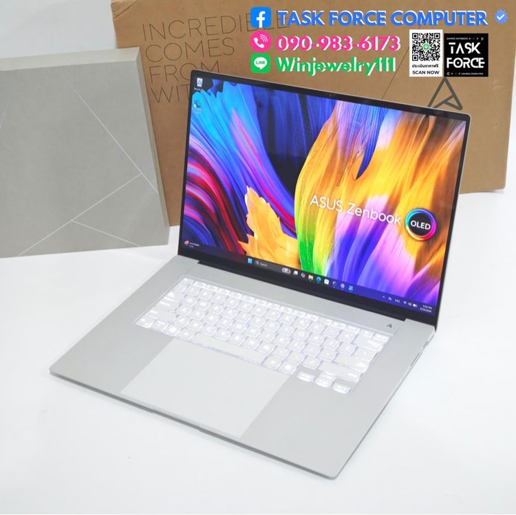 ASUS ZENBOOK S 16 OLED UM5606WA-RK917WF (SCANDINAVIAN WHITE) รูปที่ 3