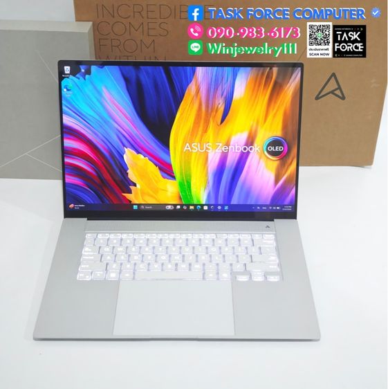 ASUS ZENBOOK S 16 OLED UM5606WA-RK917WF (SCANDINAVIAN WHITE) รูปที่ 4