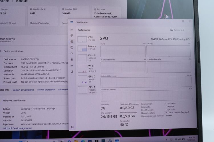 ACER PREDATOR HELIOS NEO 16 Core i7-13700HX-RTX4060 RAM16-512GB รูปที่ 4