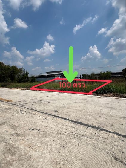 ใช่ ที่ดินเปล่า รังสิต คลอง5 ที่ดินดี ขนาด 100ตรว เจ้าของขายเอง เหมาะซื้อเก็บ ปลูกที่พักอาศัย พร้อมโอน รูปที่ 2