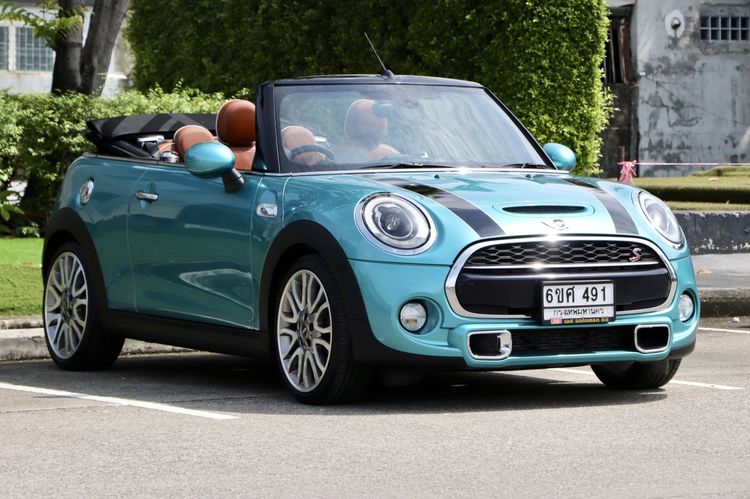 Mini Cabrio 2016 2.0 Cooper S Sedan เบนซิน ไม่ติดแก๊ส เกียร์อัตโนมัติ ฟ้า รูปที่ 3