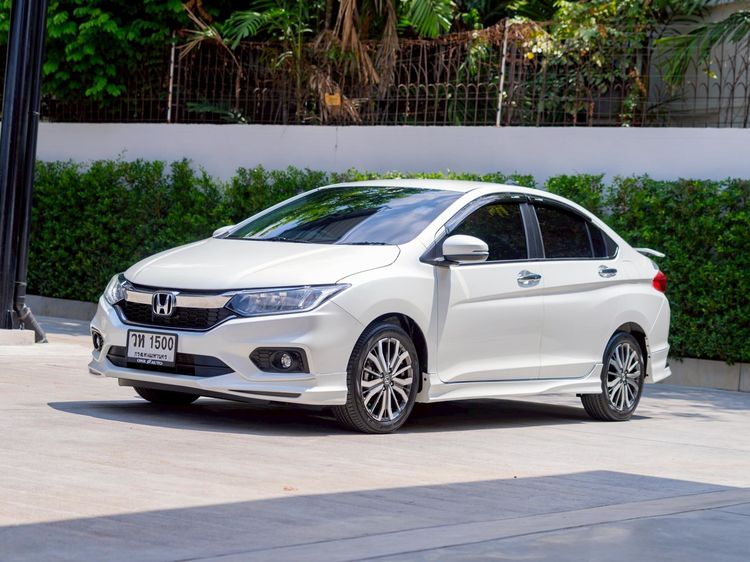 Honda City 2018 1.5 Sv i-VTEC Sedan เบนซิน ไม่ติดแก๊ส เกียร์อัตโนมัติ ขาว รูปที่ 3