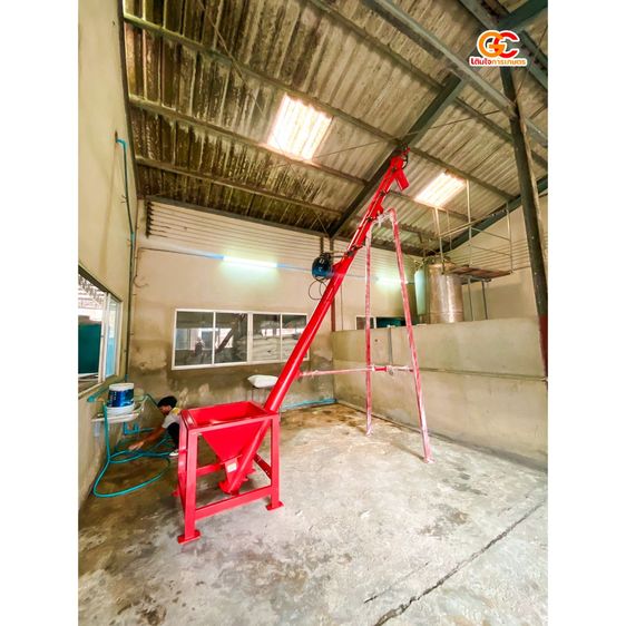 สกรูลำเลียง 6 นิ้ว รับผลิตตามสั่ง ลำเลียงข้าว ปุ๋ย อาหารสัตว์ งานโรงงาน