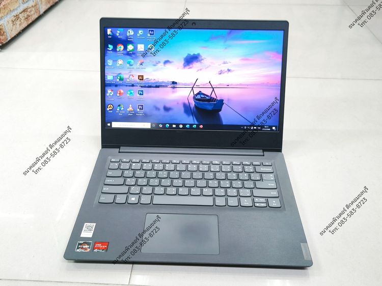 โน๊ตบุคเล่นเกมส์มือสอง Lenovo AMD Ryzen5-4500U Ram8GB SSD256GB รูปที่ 2