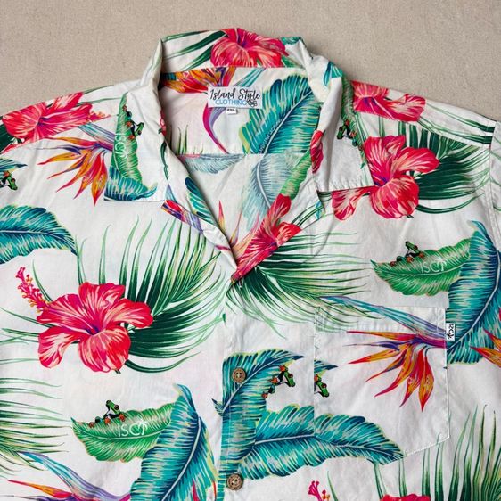 เสื้อฮาวายลายดอก​ Island Style Size XXL รูปที่ 3