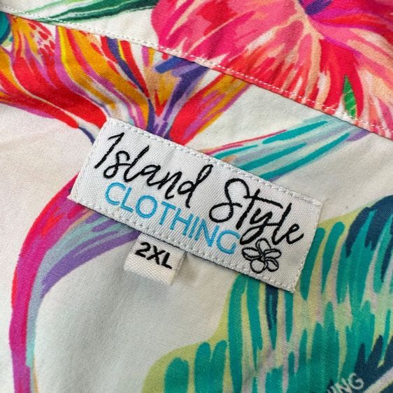 เสื้อฮาวายลายดอก​ Island Style Size XXL รูปที่ 5