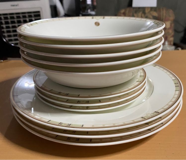 ชุดจานสเต็ก จานดินเนอร์ ชามก้นลึก และจานแบ่ง ใบ  Nar🌿umi  รูปที่ 4