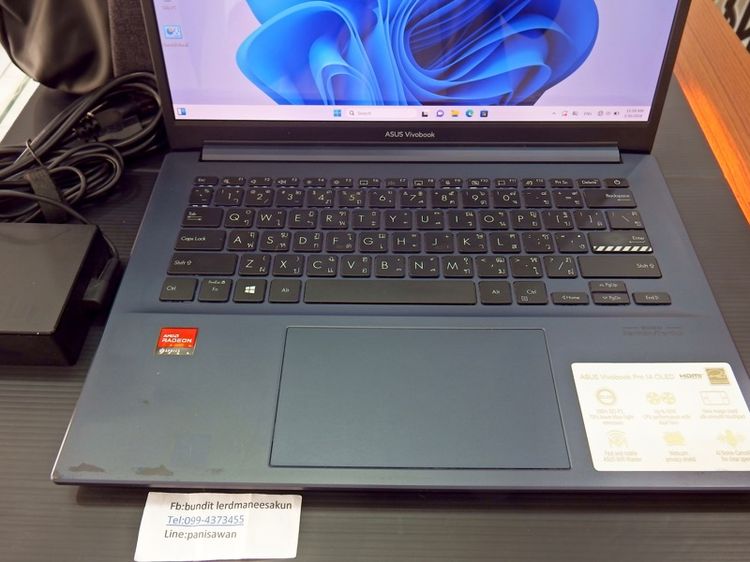 Asus vivibook pro จอ LED 2.8K ryzen7 ram16 สวยๆ ราคาคุ้มๆ 7,800 บาท รูปที่ 2