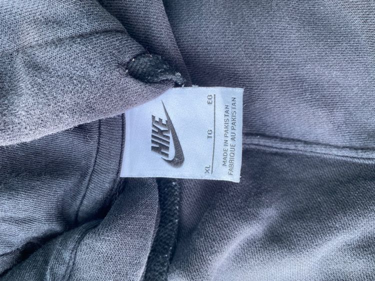 Nike Multi Logo Hoodie Black Pullover Streetwear รูปที่ 4