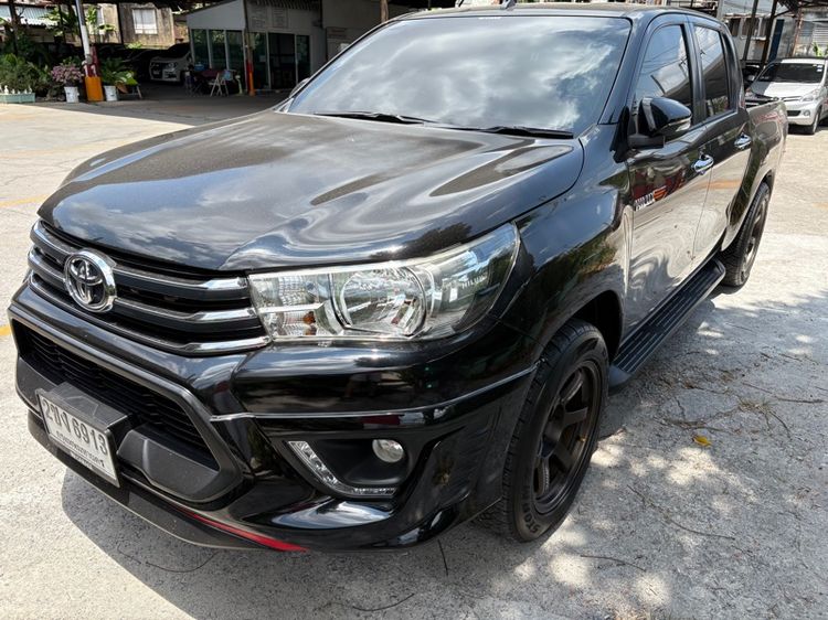 Toyota Hilux Revo 2017 2.4 G Prerunner Pickup ดีเซล ไม่ติดแก๊ส เกียร์ธรรมดา ดำ รูปที่ 2