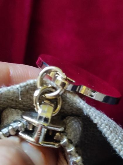 กระเป๋า Red Valentino Beige Canvas   Clutch   รูปที่ 9