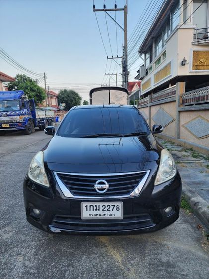 Nissan Almera 2012 1.2 VL Sedan เบนซิน ไม่ติดแก๊ส เกียร์อัตโนมัติ ดำ รูปที่ 2