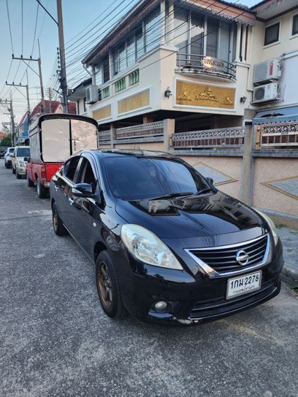 Nissan Almera 2012 1.2 VL Sedan เบนซิน ไม่ติดแก๊ส เกียร์อัตโนมัติ ดำ รูปที่ 4