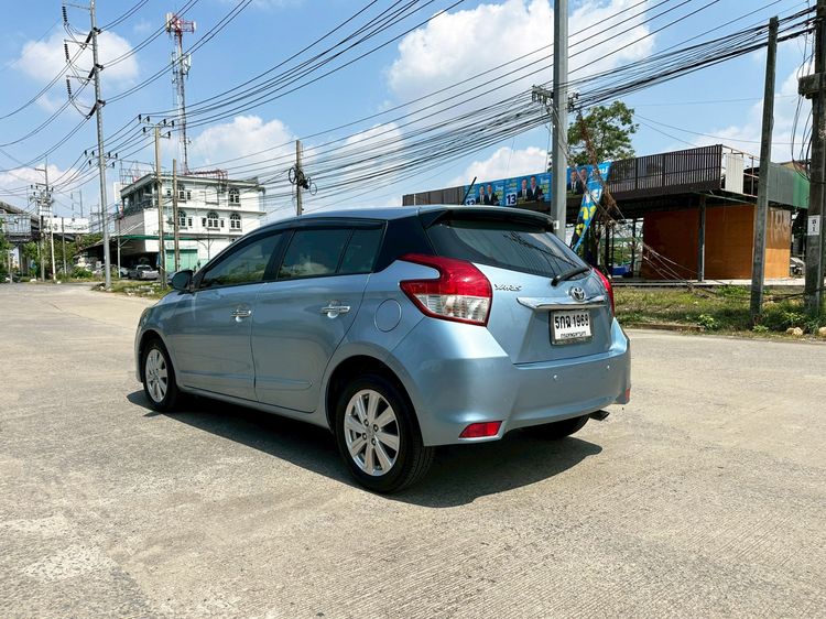 Toyota Yaris 2015 1.2 G Sedan เบนซิน ไม่ติดแก๊ส เกียร์อัตโนมัติ ฟ้า รูปที่ 4
