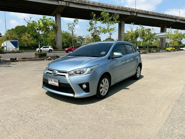 Toyota Yaris 2015 1.2 G Sedan เบนซิน ไม่ติดแก๊ส เกียร์อัตโนมัติ ฟ้า รูปที่ 2