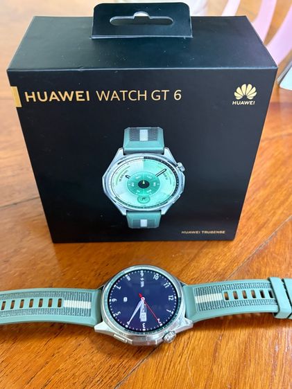 เขียว สแตนเลส ขาย Huawei Watch GT6 สภาพใหม่มาก
