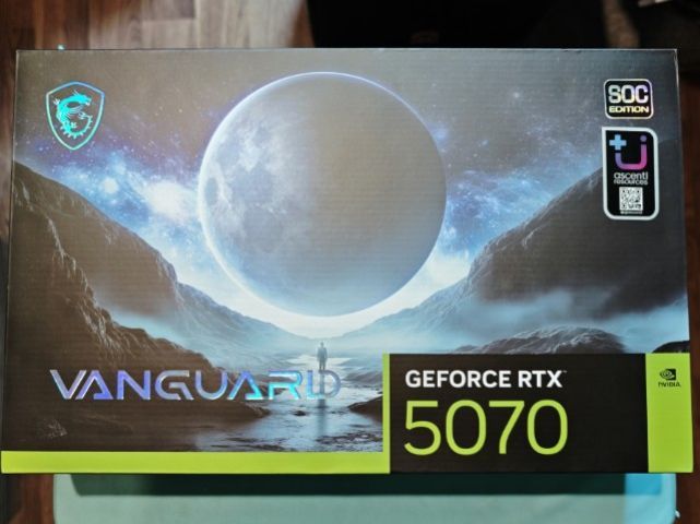 การ์ดจอ MSI RTX 5070 12gb vanguard SOC ตัวแรง