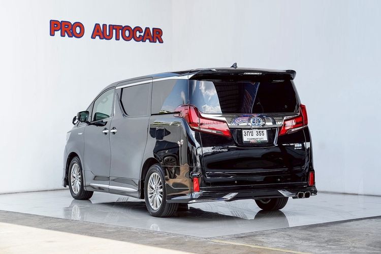 Toyota Alphard 2018 2.5 Hybrid SR C-Package E-Four 4WD Utility-car ไฮบริด ไม่ติดแก๊ส เกียร์อัตโนมัติ ดำ รูปที่ 4