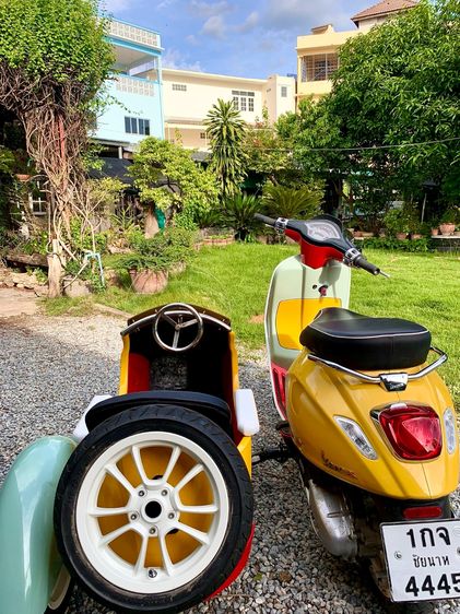พ่วงข้างแบบหัวเหลี่ยม สำหรับ NEW VESPA SPRINTและPRIMAVERA รูปที่ 3