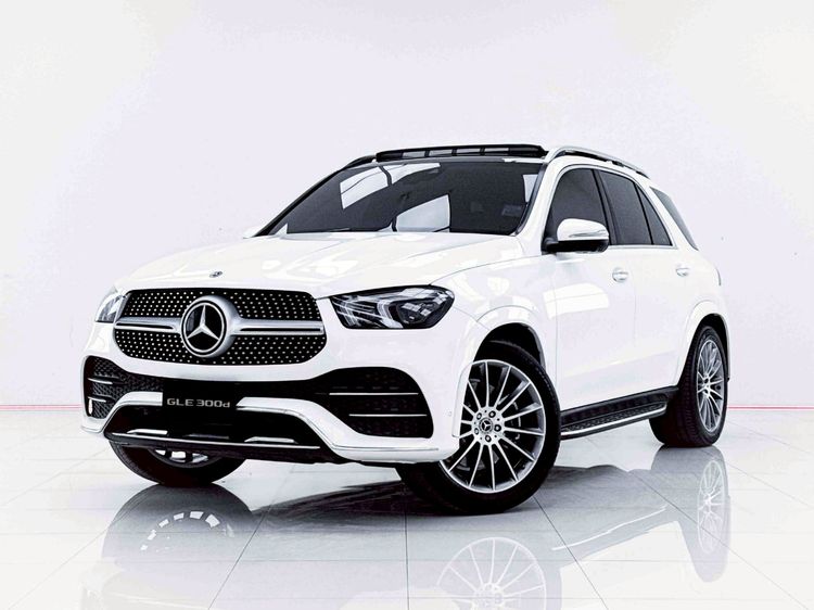 Mercedes-Benz GLE-Class 2021 GLE300 Utility-car ดีเซล ไม่ติดแก๊ส เกียร์อัตโนมัติ ขาว
