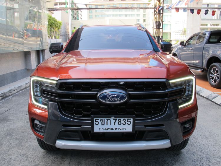 Ford Ranger 2024 2.0 Bi-Turbo Hi-Rider Wildtrak Pickup ดีเซล ไม่ติดแก๊ส เกียร์อัตโนมัติ ส้ม รูปที่ 3