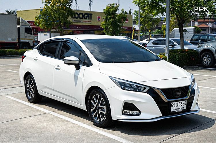 Nissan Almera 2024 1.0 EL Sedan เบนซิน ไม่ติดแก๊ส เกียร์อัตโนมัติ ขาว รูปที่ 3