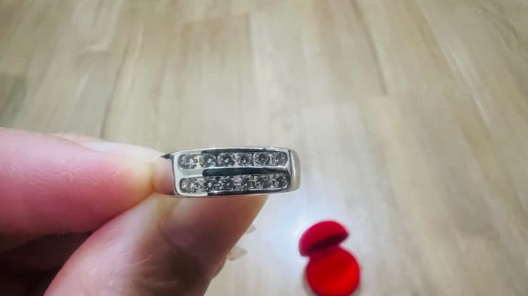 แหวนเพชร2แถว พร้อมใบรับประกัน รูปที่ 8