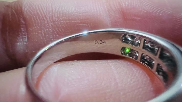 แหวนเพชร2แถว พร้อมใบรับประกัน รูปที่ 6